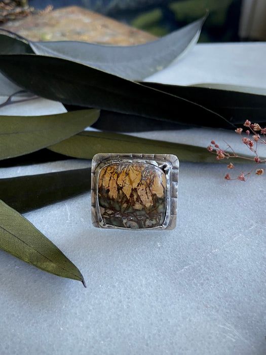 Volcano Jasper Ring - Size 6