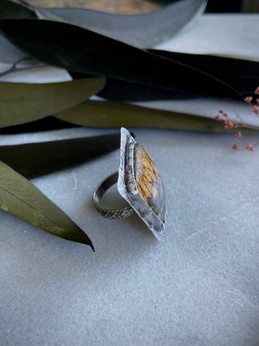 Volcano Jasper Ring - Size 6