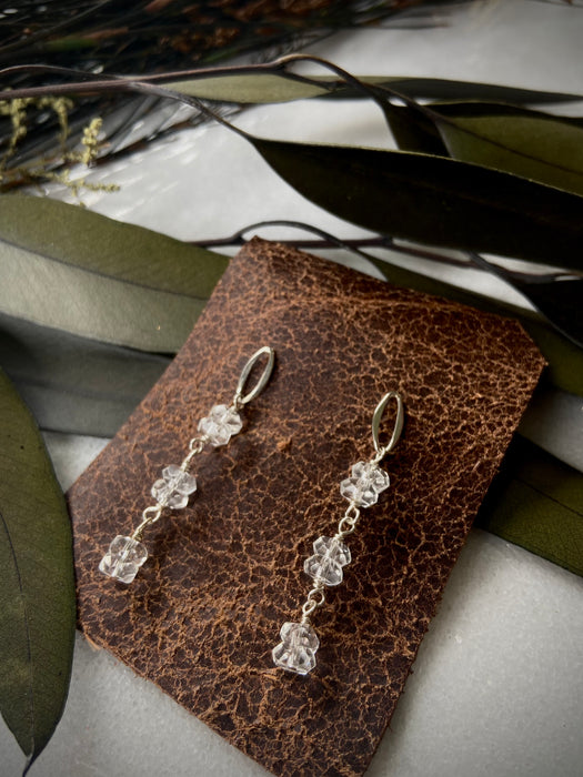 Sterling Silver + Quartz earrings