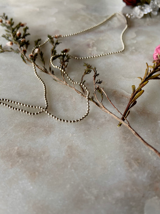 Herkimer Diamond Mercury Dime Sterling Ladder Drop Necklace