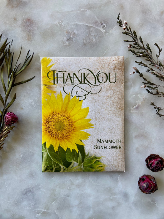 Thank You - Mammoth Sunflower Seeds