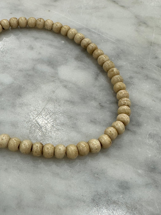 Light Brown Ox Bone Bead Strand