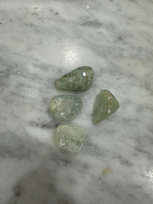 Faceted Aquamarine Large Nugget Beads - #3