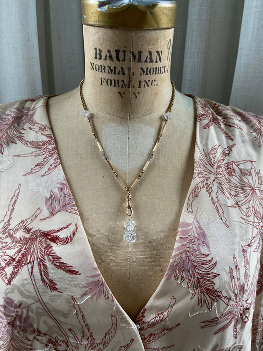 Herkimer Diamond + Victorian Accents Necklace