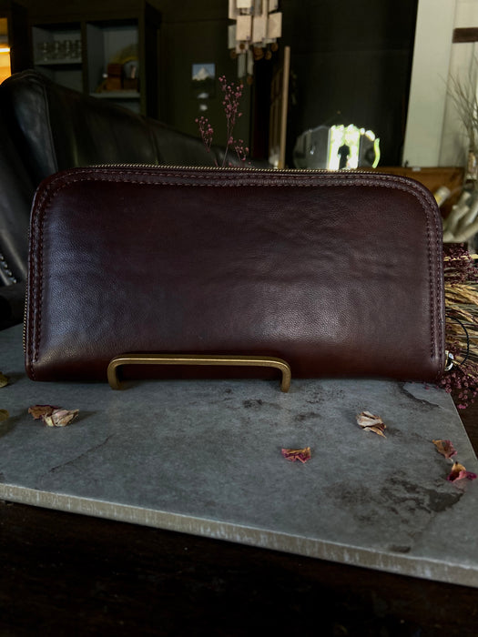 Ciara Wallet - Cherry Brown