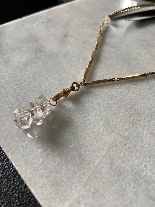 Herkimer Diamond + Victorian Accents Necklace