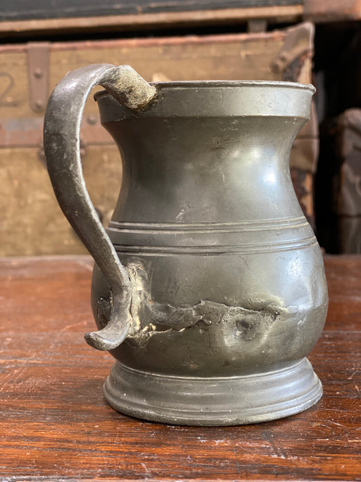 Solid Pewter Pint Pitcher