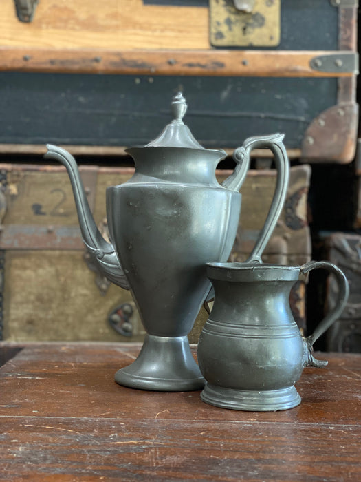 Solid Pewter Pint Pitcher