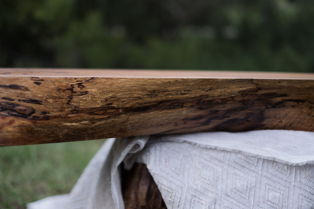 Spalted Magnolia Live Edge Floating Shelf