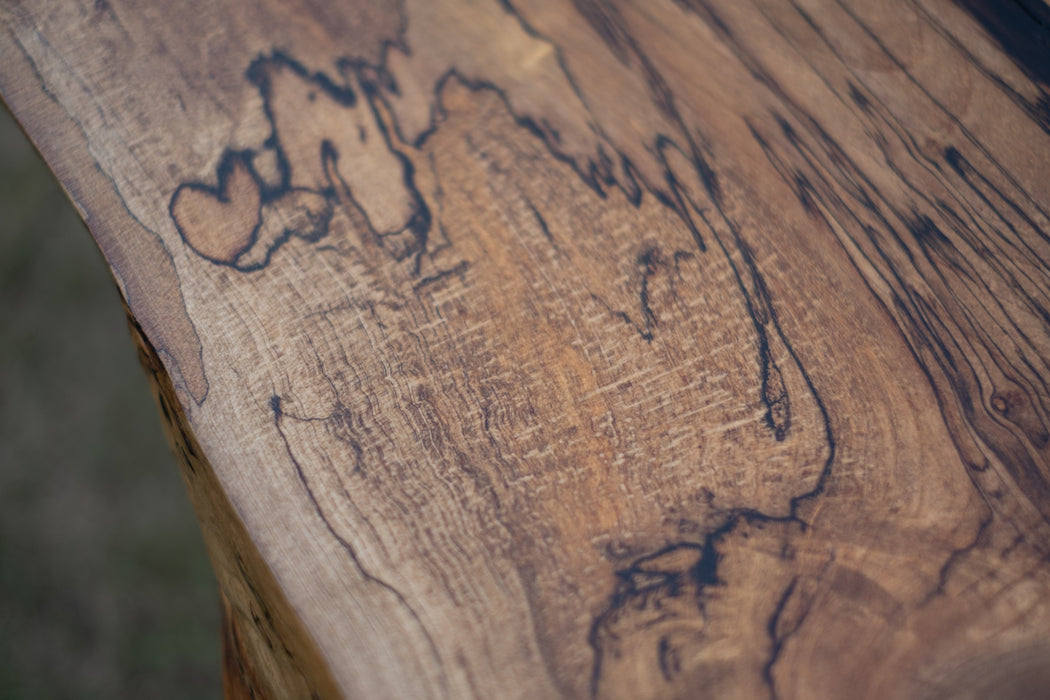 Spalted Magnolia Live Edge Floating Shelf