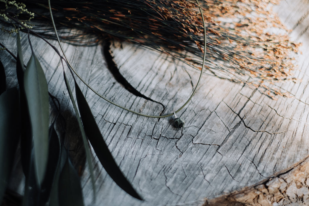 Eagle Eye Jasper + Leather Necklace