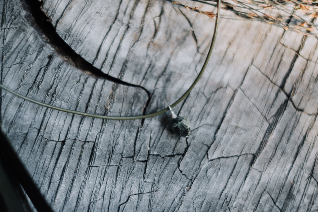 Eagle Eye Jasper + Leather Necklace